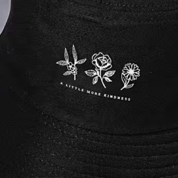 MORE KINDNESS flowered bucket hat - Picture 6 of 9